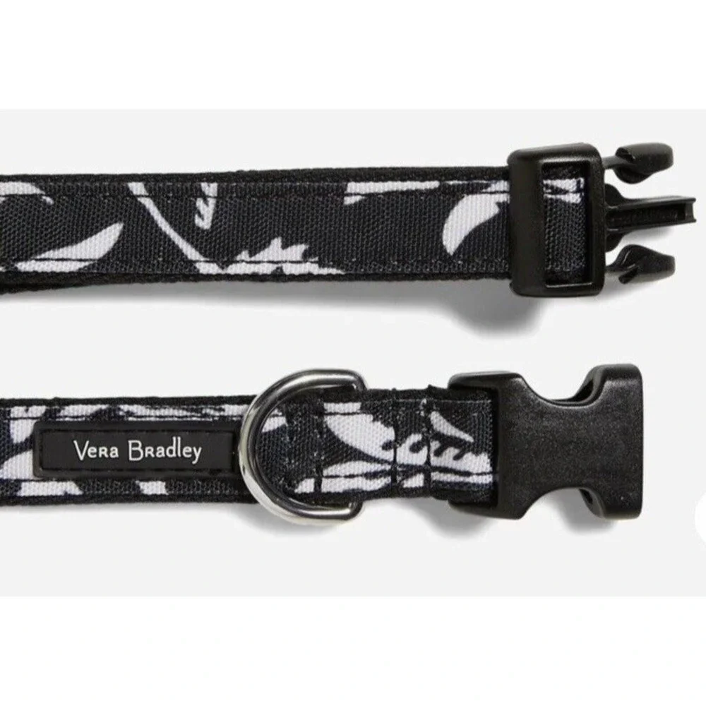 Vera Bradley Cat Dog Collar Water-Repellent Adjustable Pet Glass Vines M New
